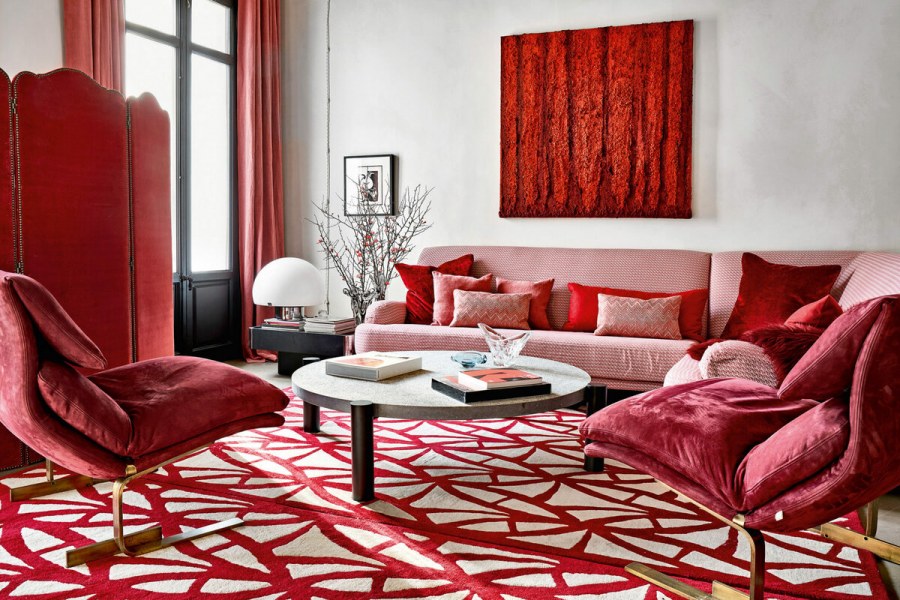 Красный декор лофт