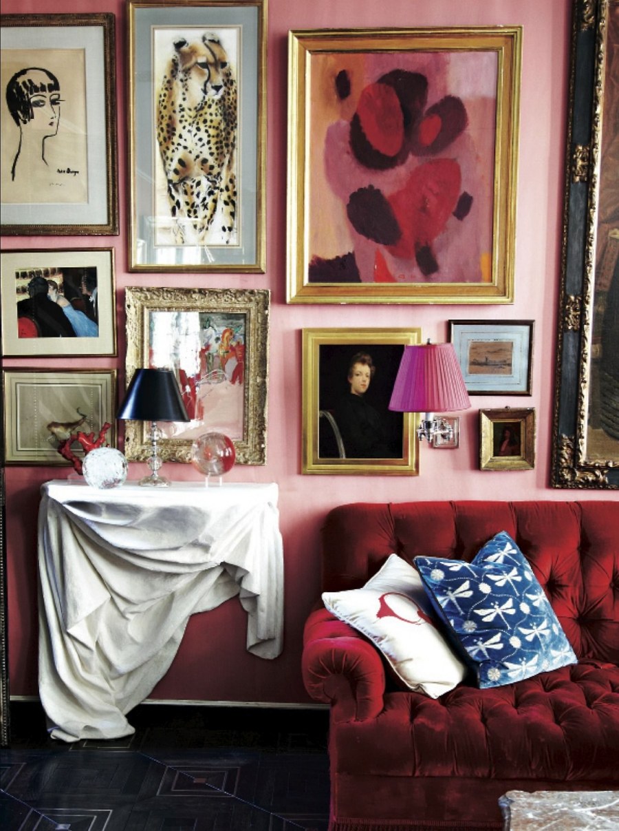 Красные акценты в интерьере