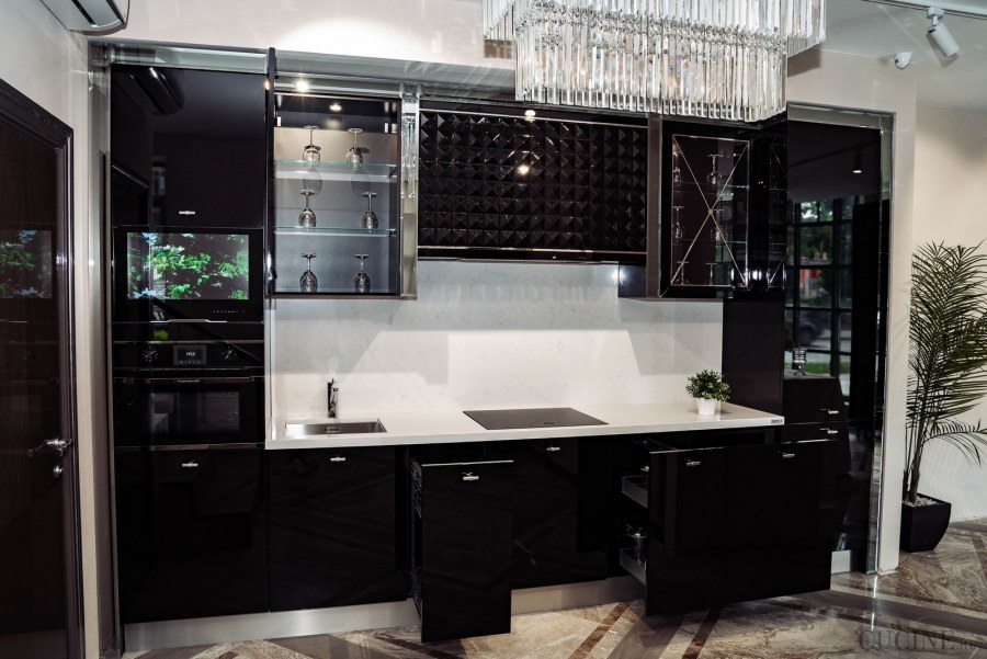 Черная кухня арт деко