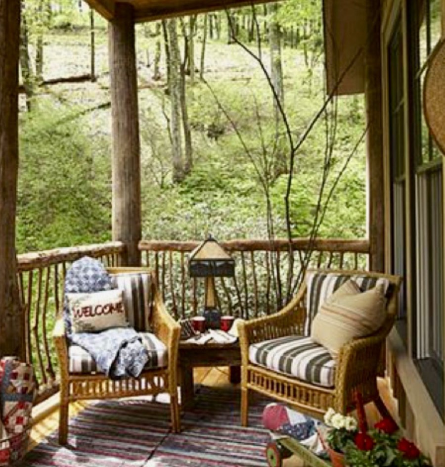 Терраса в стиле Кантри