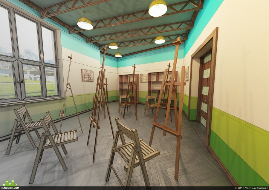 Интерьер художественной школы