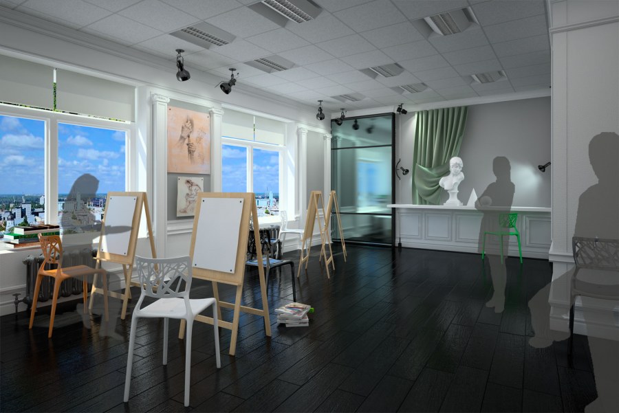 Школа искусств интерьер