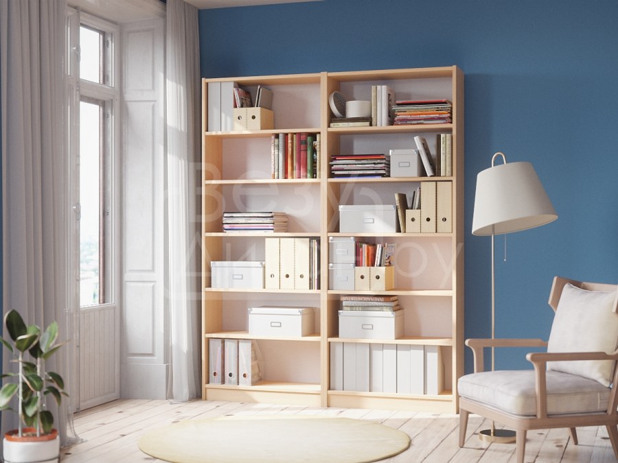 Билли стеллаж, белый80x28x106 см