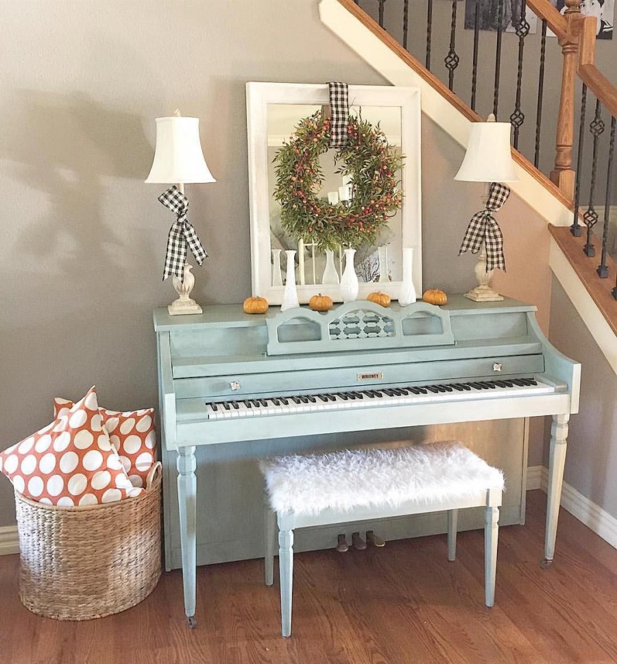 Пианино в интерьере