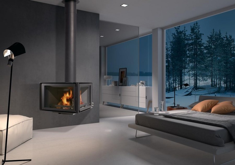 Стальной камин Rocal Vertex