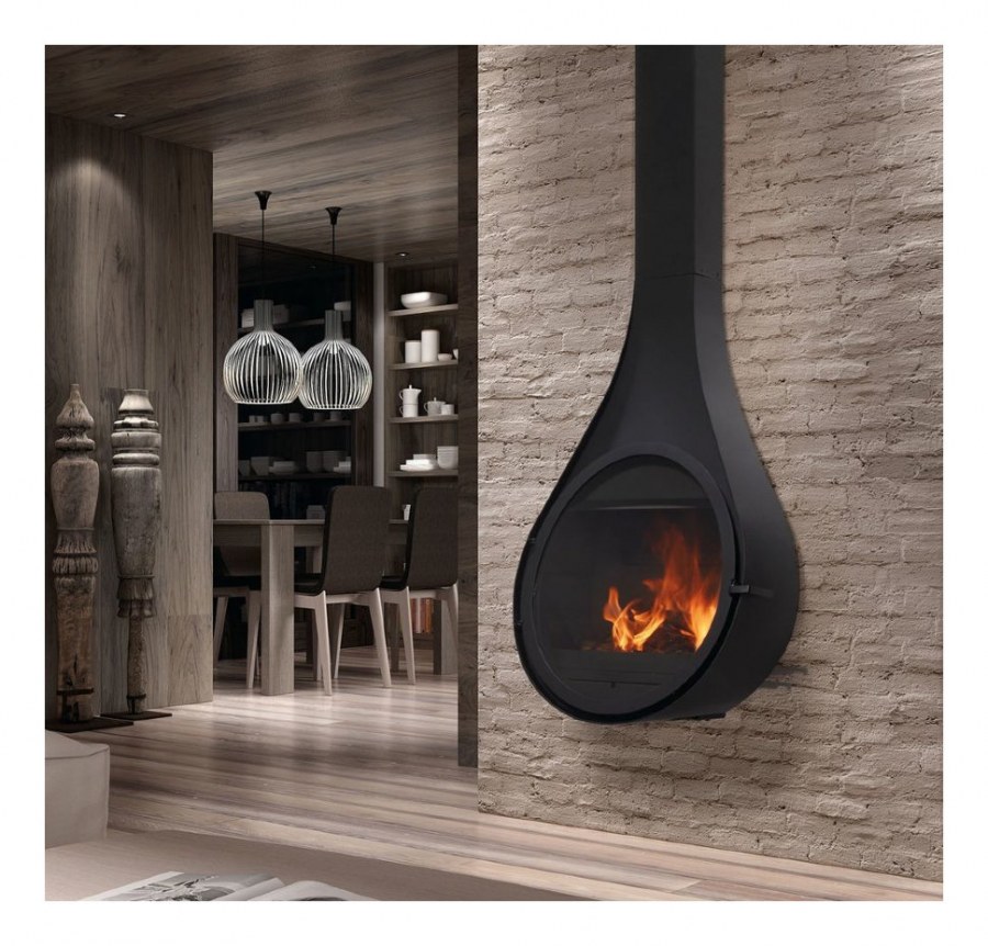 Стальной камин Rocal Drop