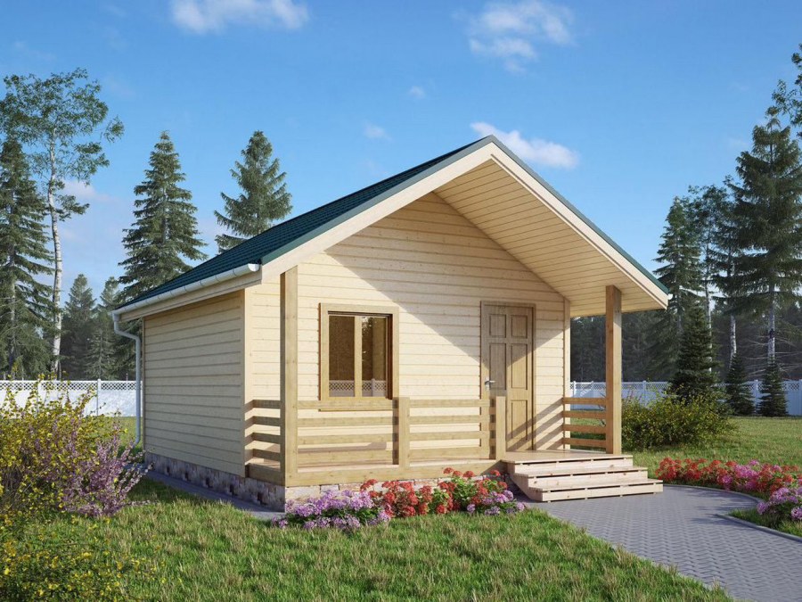 Дачный домик из бруса