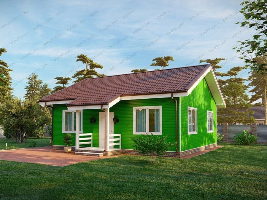 Одноэтажный садовый домик