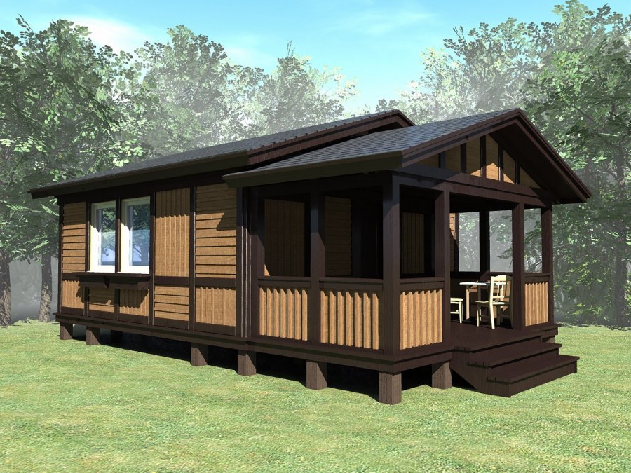 Летний домик с верандой