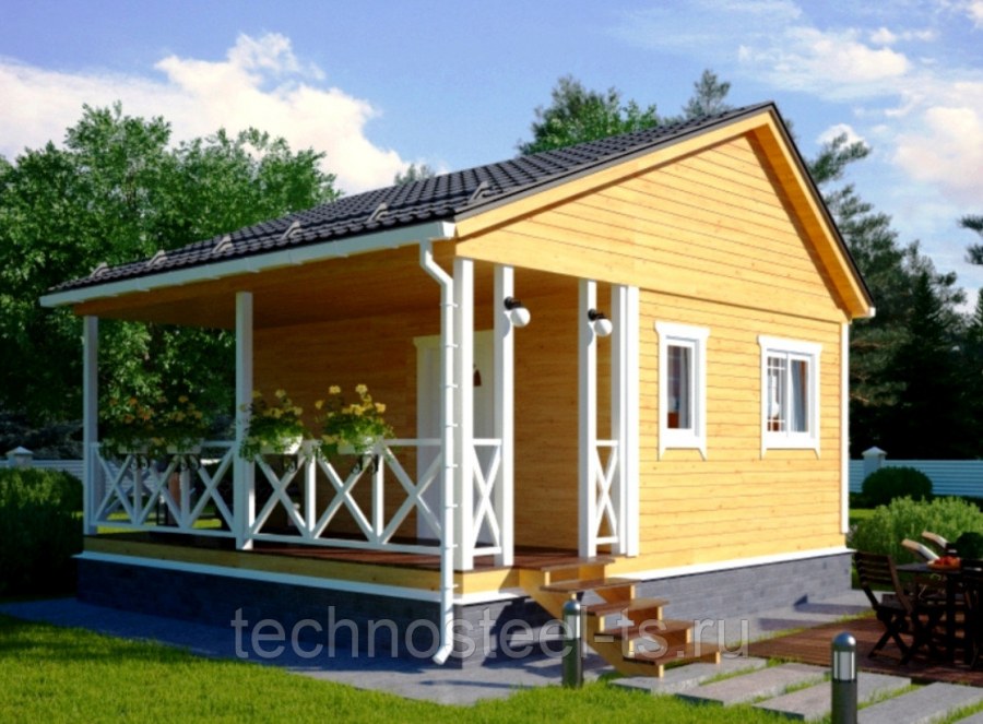 Щитовой дачный домик