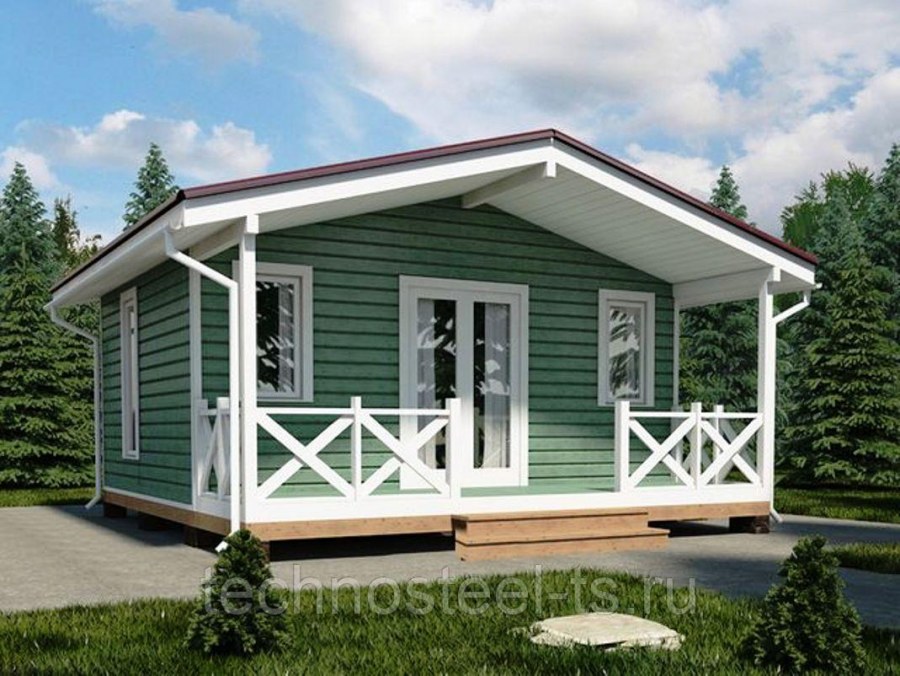 Дачный домик 5х4 одноэтажный каркасный