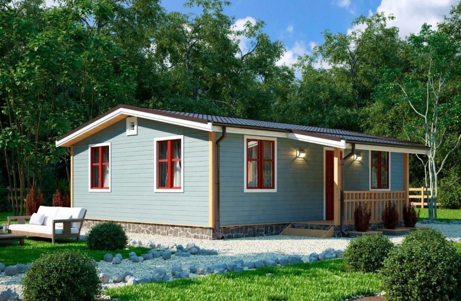 Каркасный одноэтажный дом 120 кв м