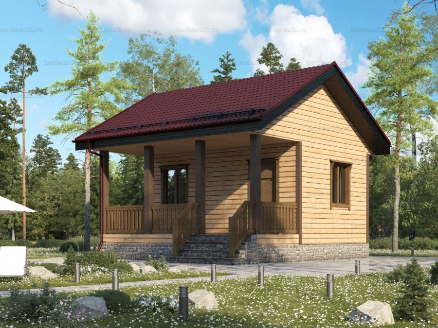 Дом из бруса 6х6 Енисей