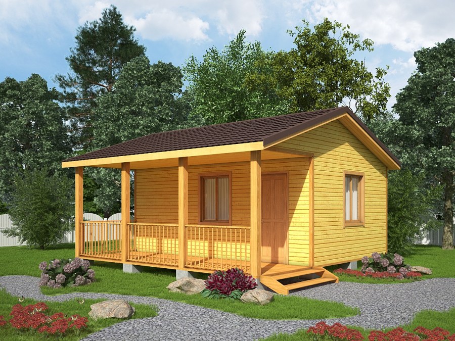 Дачный домик 6х3 одноэтажный