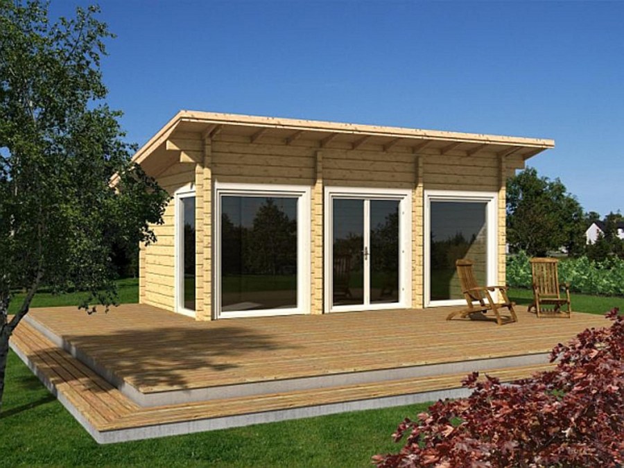 Одноэтажный летний домик