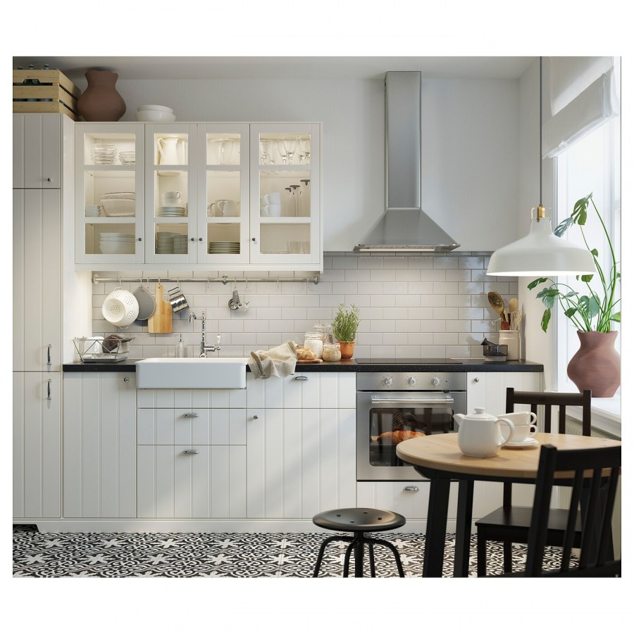 Белая кухня икеа