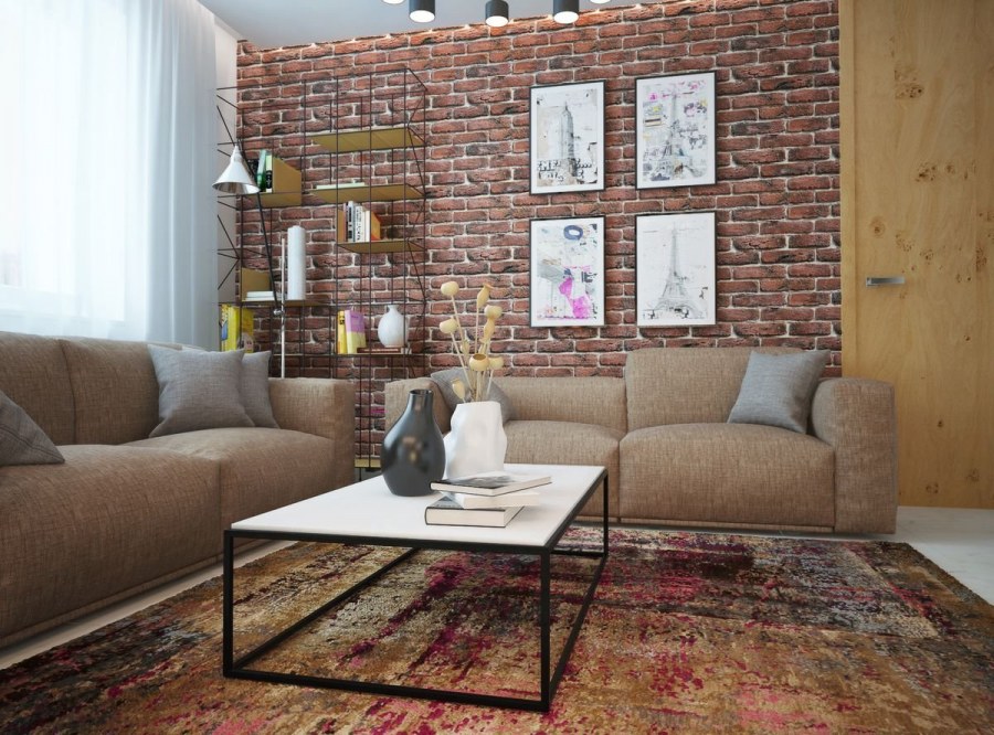 Гостиная в урбанистическом стиле