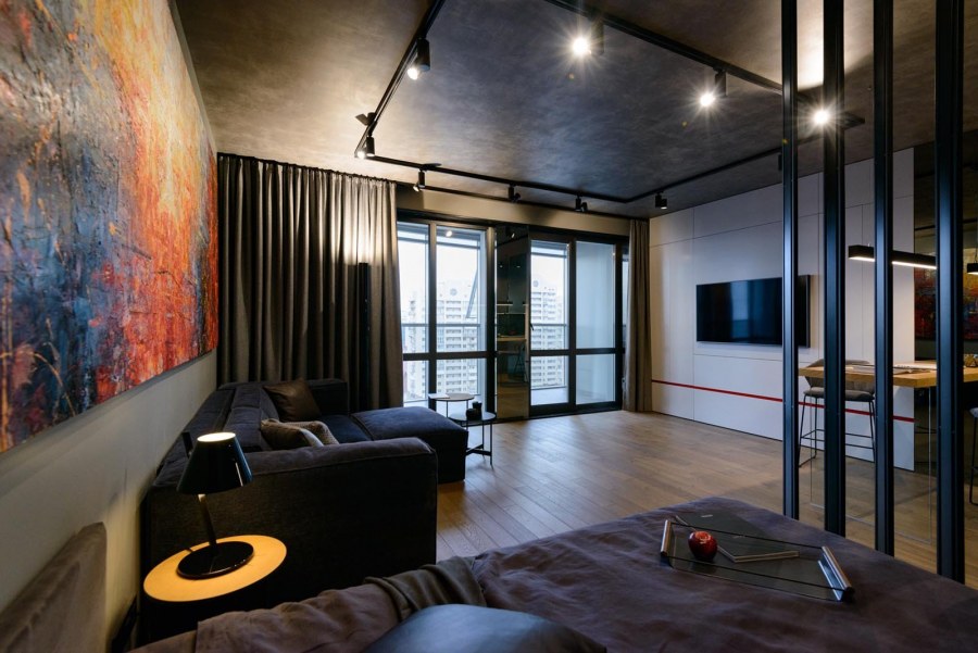 Гостиная в урбанистическом стиле