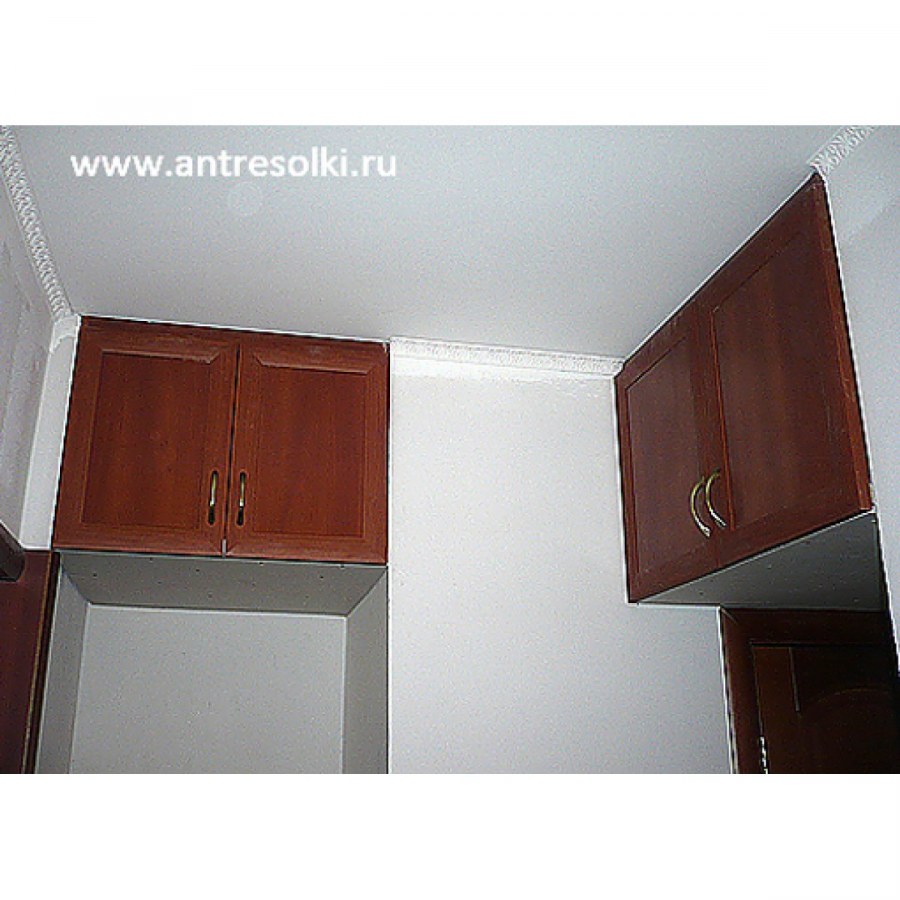 Угловые антресоли на кухню