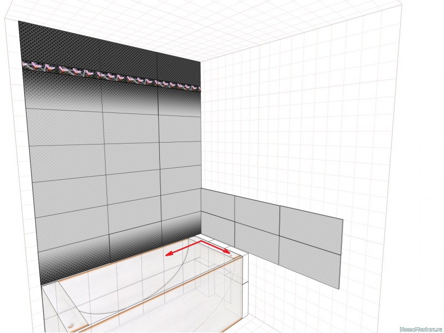 Неправильная раскладка плитки