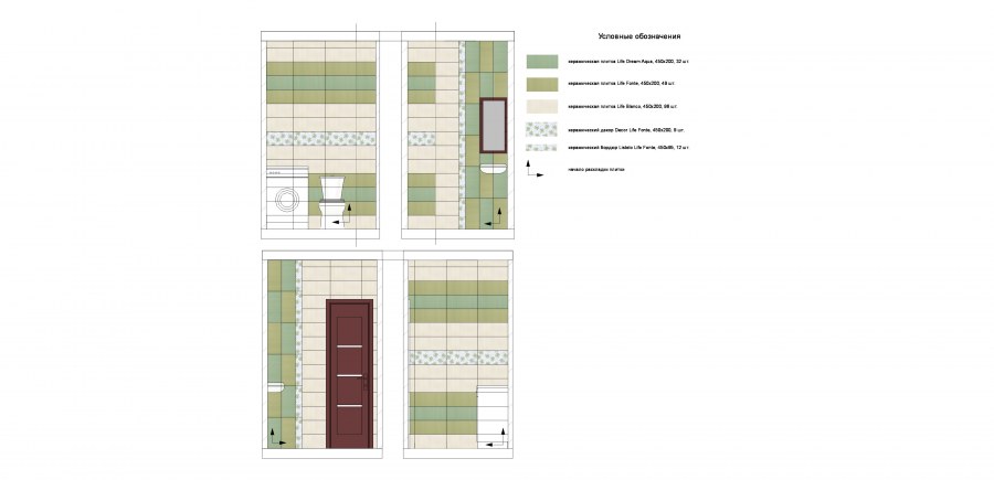 План раскладки плитки