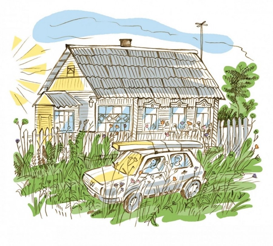 Сурова Зина "лето в деревне"