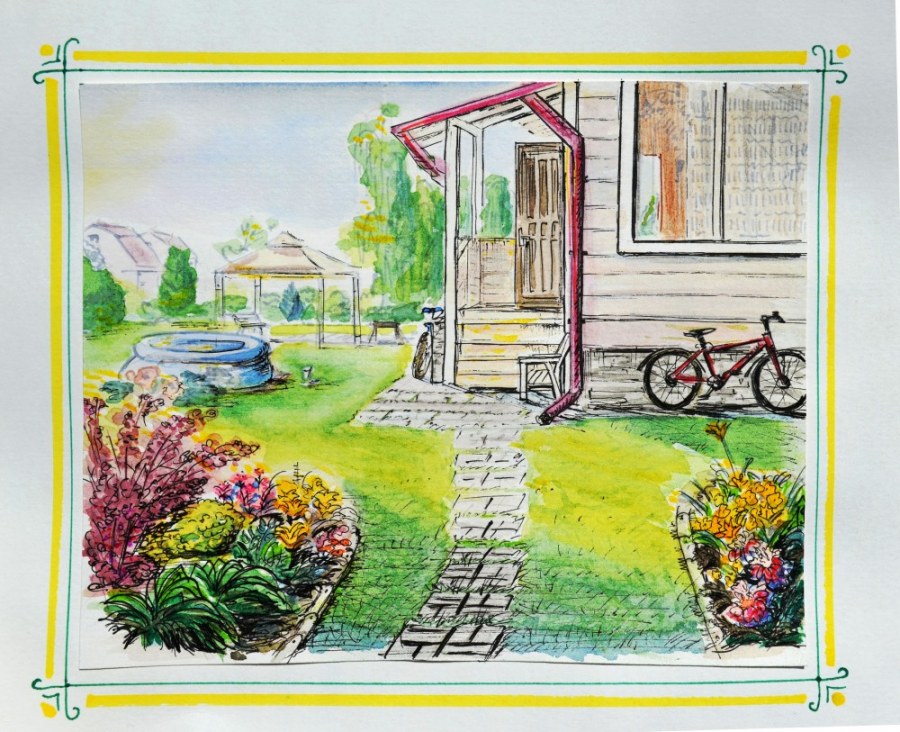 Садовый участок рисунок