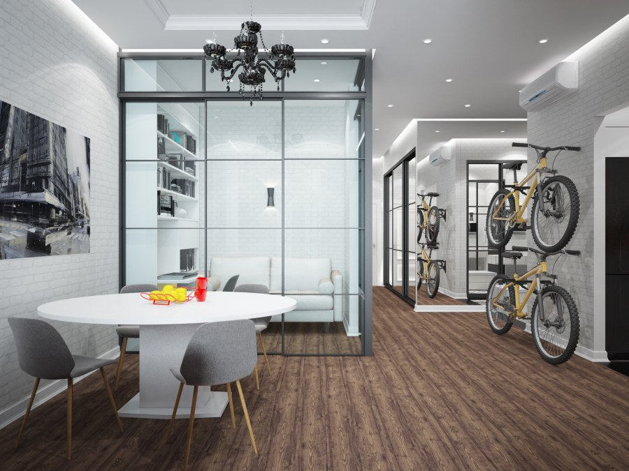 Интерьер Скандинавия лофт