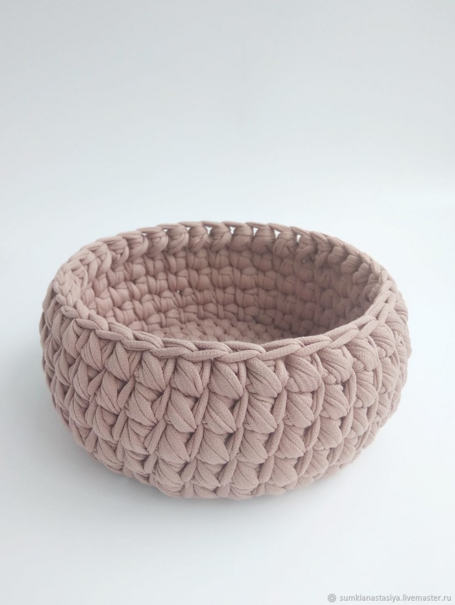 Корзины из трикотажной пряжи