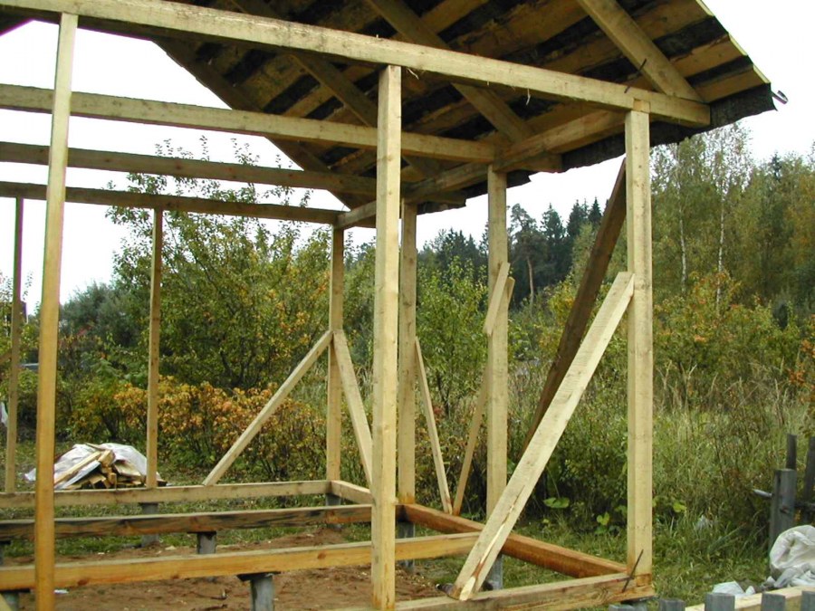 Каркас дачного домика