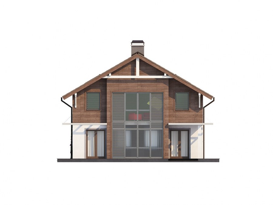 Фасад индивидуального жилого дома