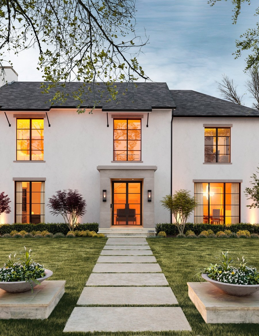 Дом в европейском стиле двухэтажный