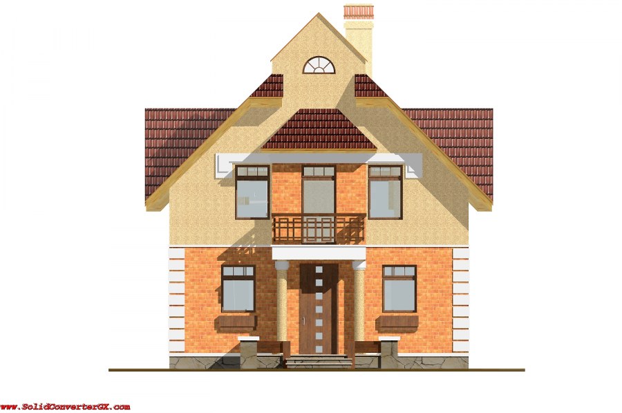 Проект домов вид спереди