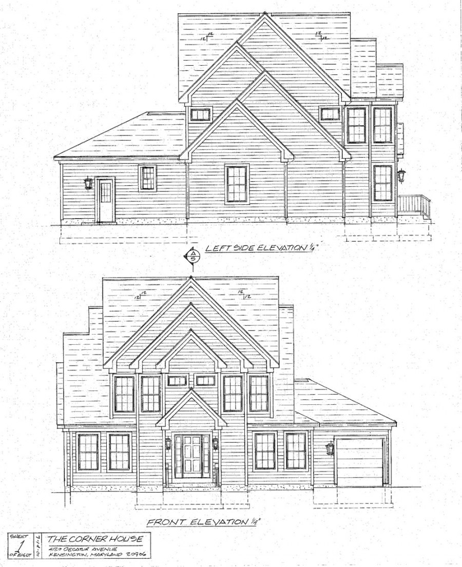 Архитектурные проекты домов карандашом