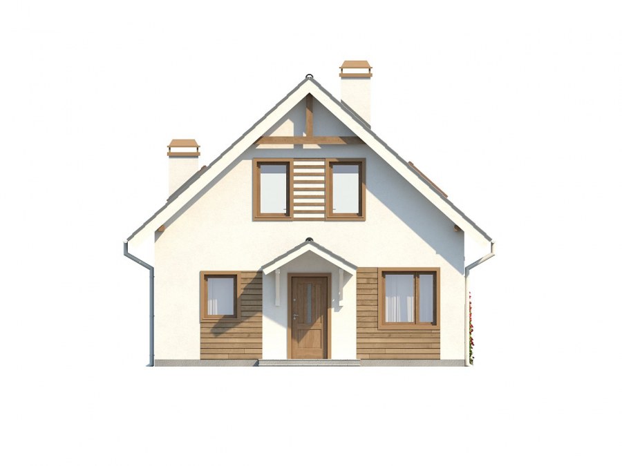 Фронтальный вид дома