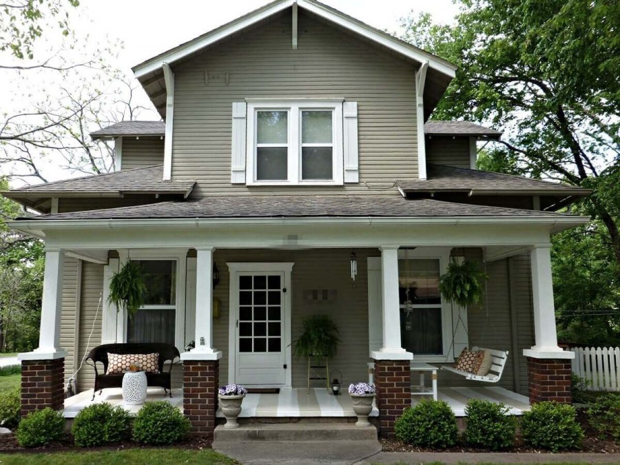 Американский дом вид спереди