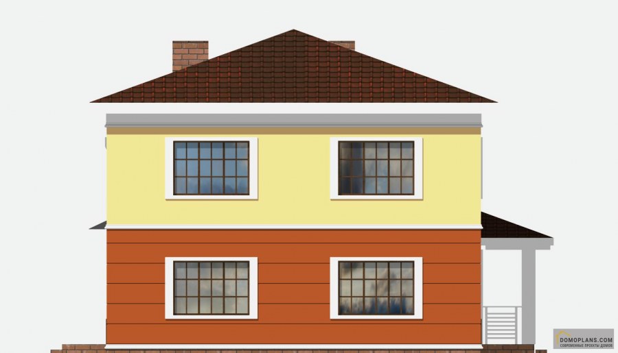 Проекты простых домов двухэтажных