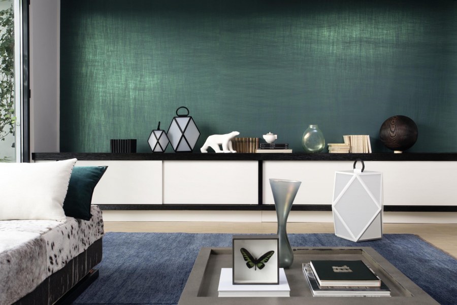 Однотонные обои для стен в интерьере