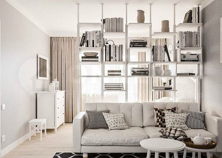 Зонированная гостиная икеа