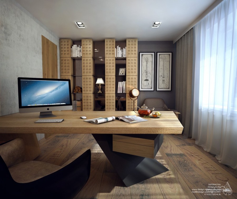 Планировка домашнего кабинета