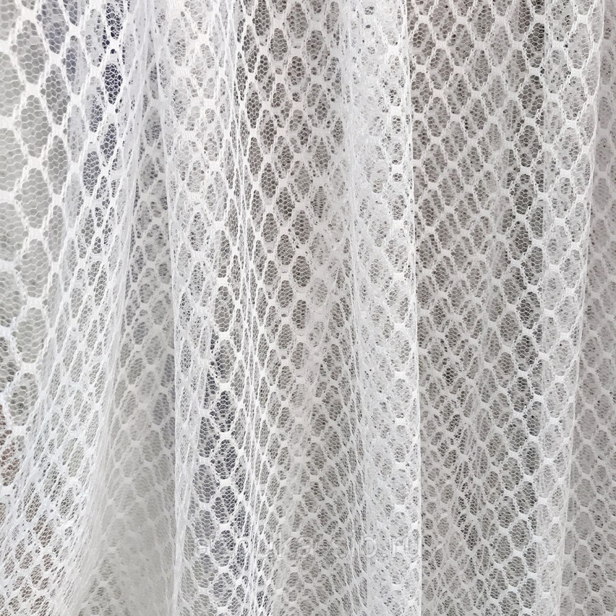 Тюль сетка Baklava белый