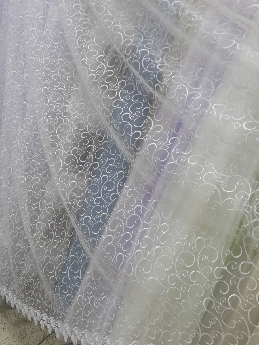 Тюль сетка Невада шампань