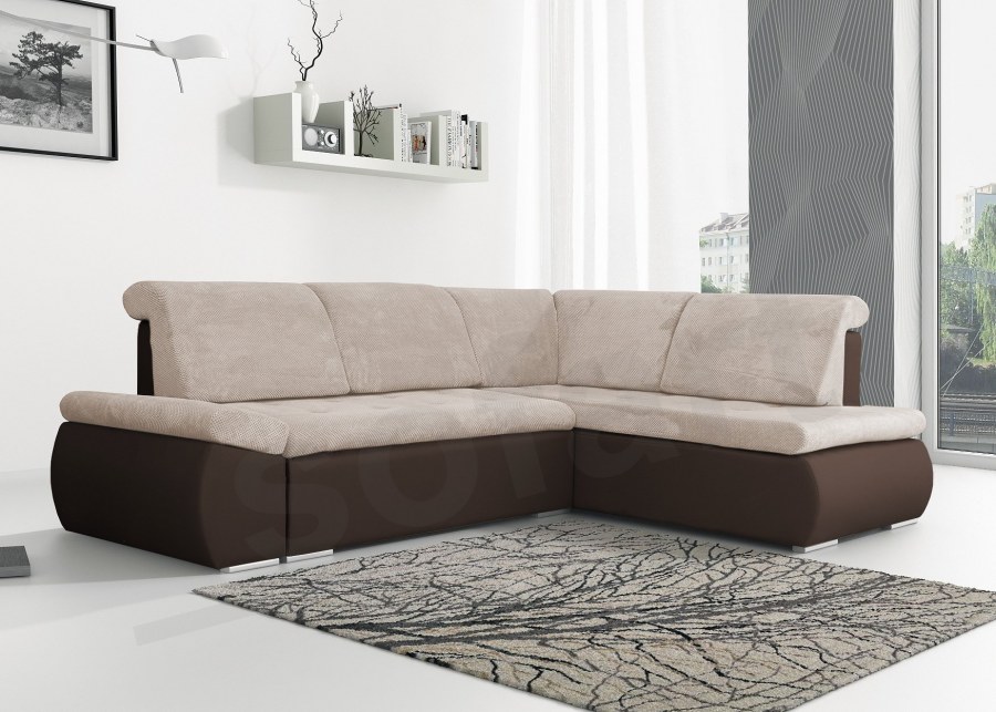 Диван серый с черным