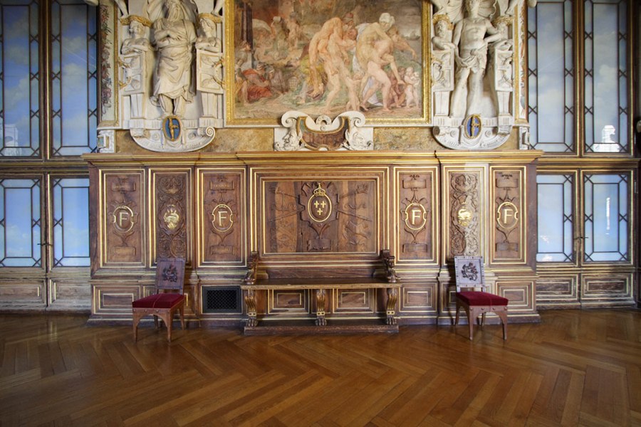 Замок Фонтенбло интерьеры галерея Франциска