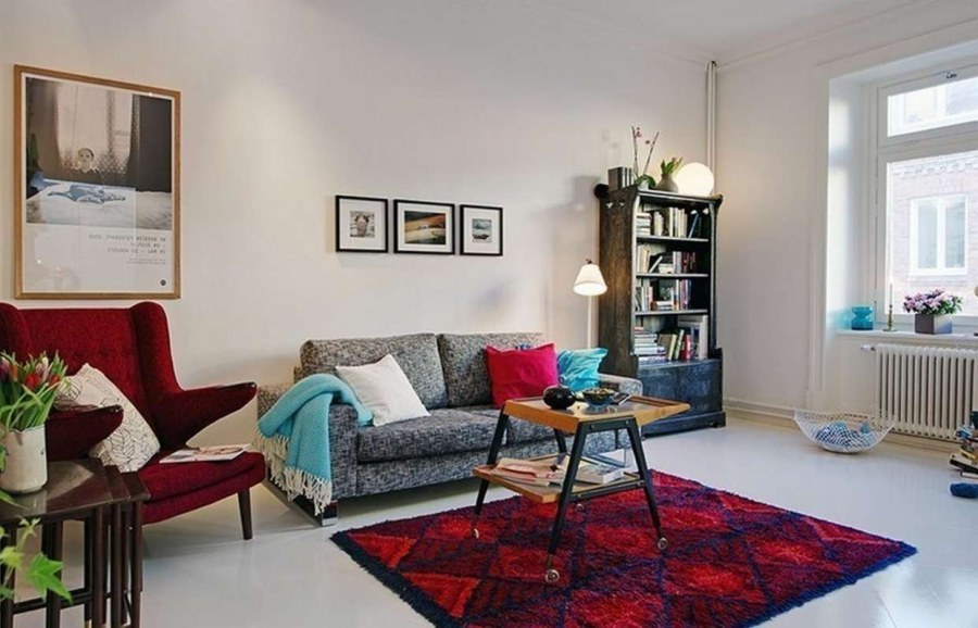 Ковер в скандинавском интерьере