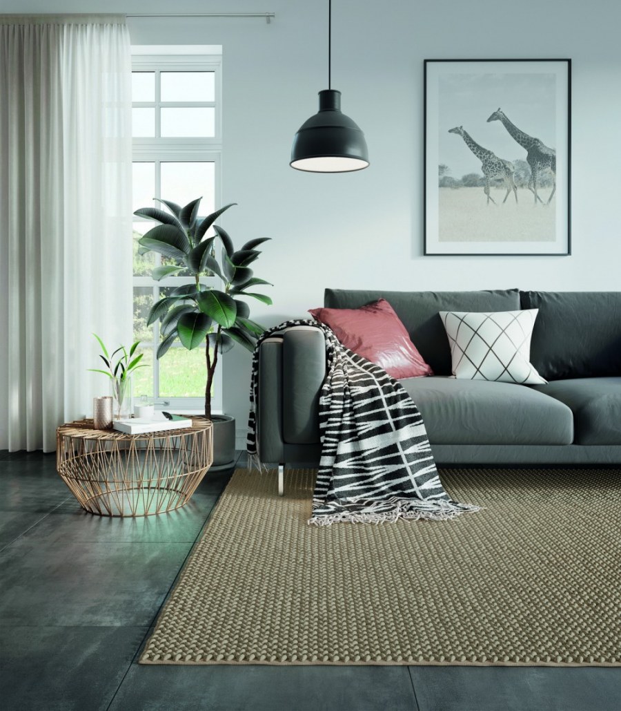 Ковер Lyon серого цвета 160х230