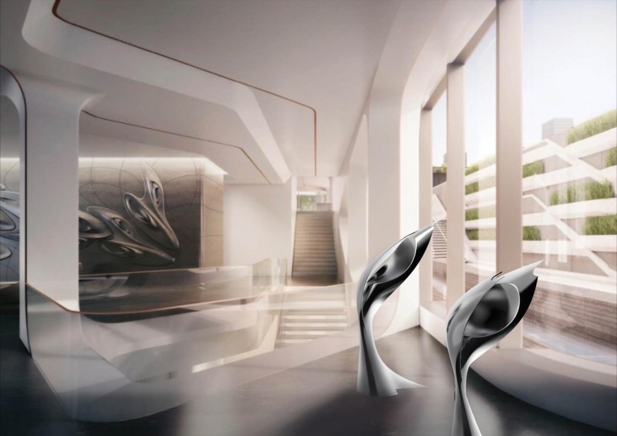 520 West 28th Street Zaha Hadid интерьер