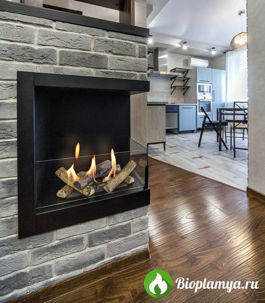 Биокамин LUXFIRE «угловой 555 м п» правый