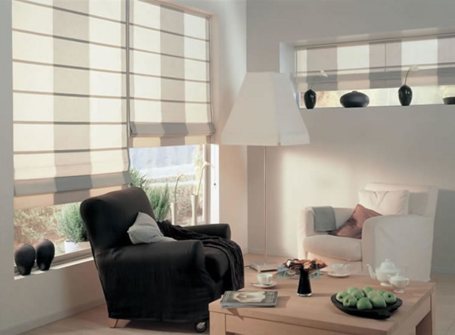 Окна в кухне гостиной