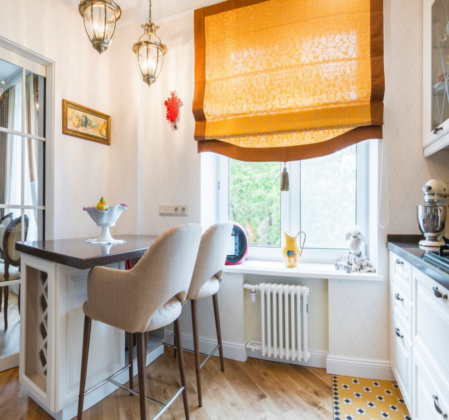 Римские шторы с ламбрекеном